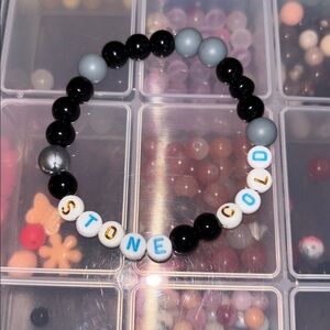 Stone Cold WWE Fandom Vibes handcrafted bracelet